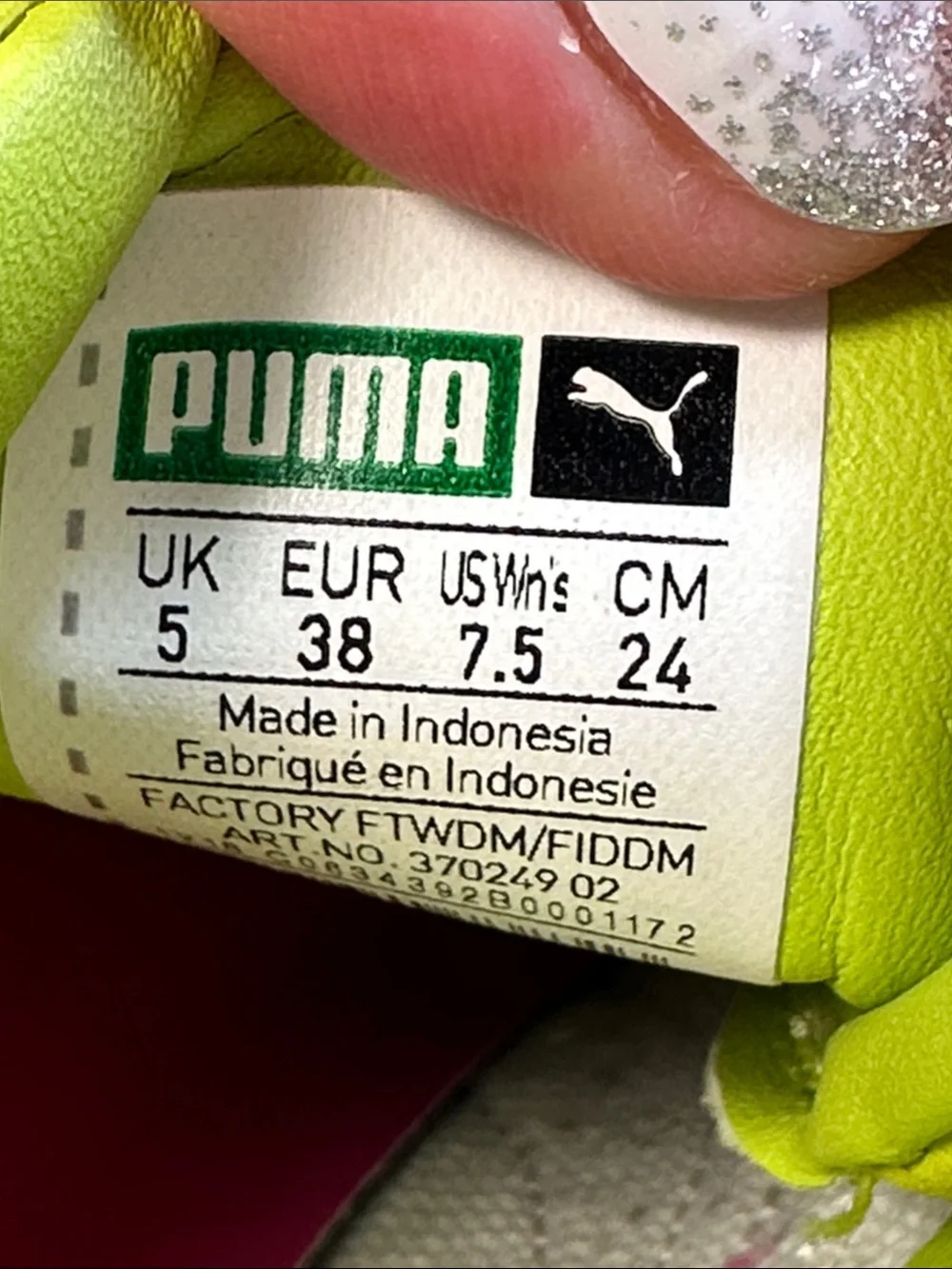 Puma Women’s Neon Lime Sneakers Tennis Shoes Athletic